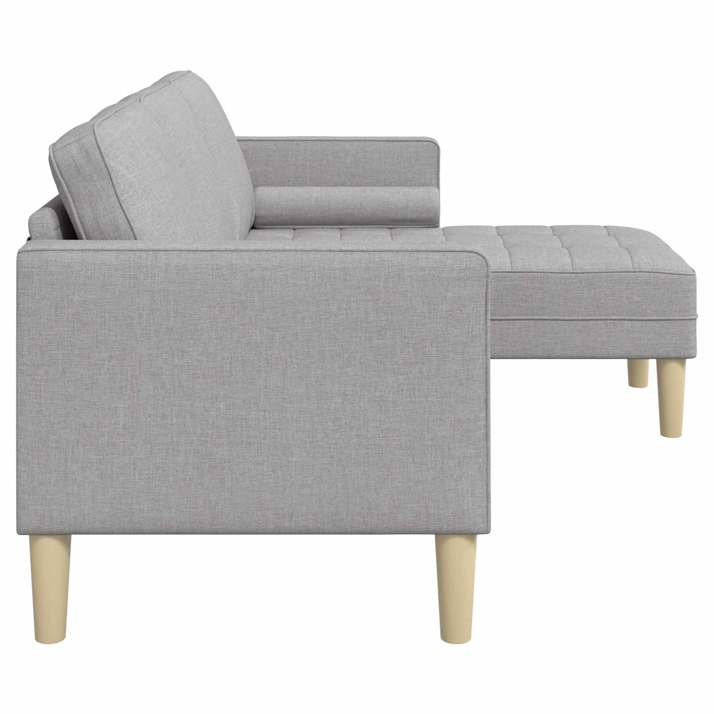 Sofa Set Wolkengrau 173 x 131 x 67 cm Polyester