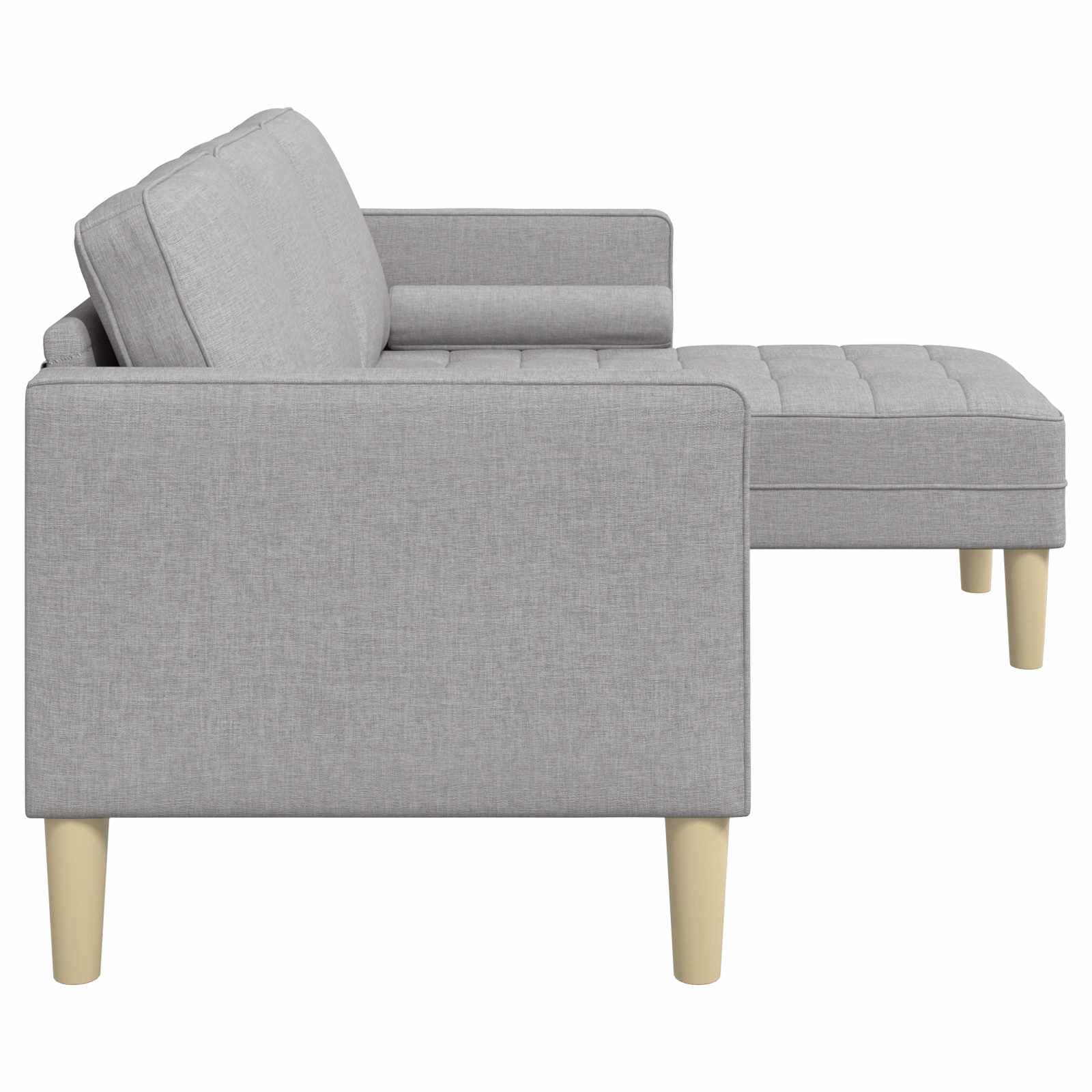Sofa Set Wolkengrau 173 x 131 x 67 cm Polyester