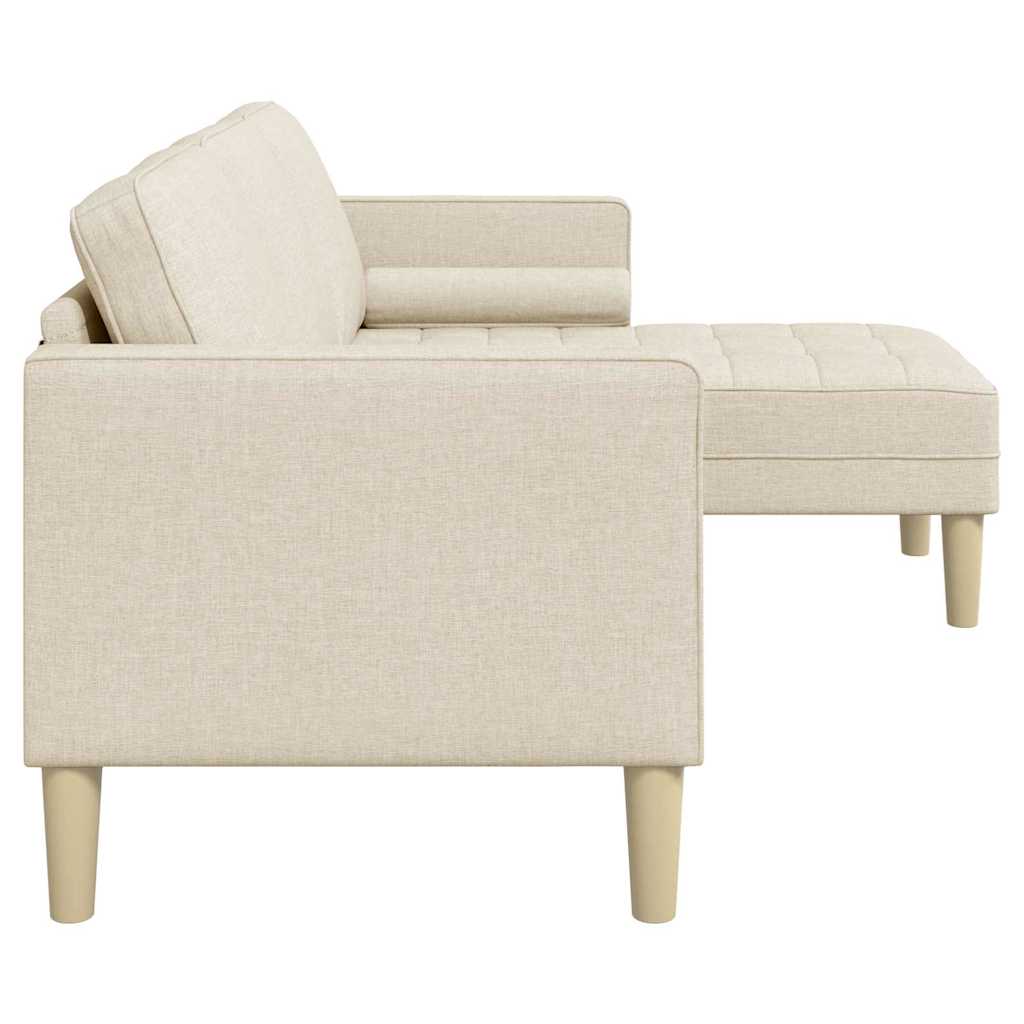 Sofa Set mit Kissen Leinen Polyester