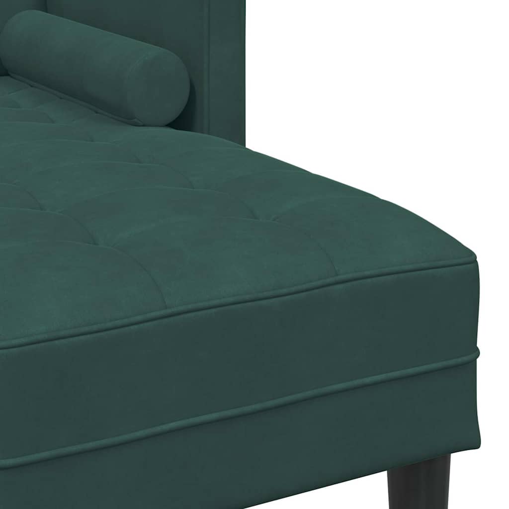 Sofa Set mit Kissen Dunkelgrün Polyester