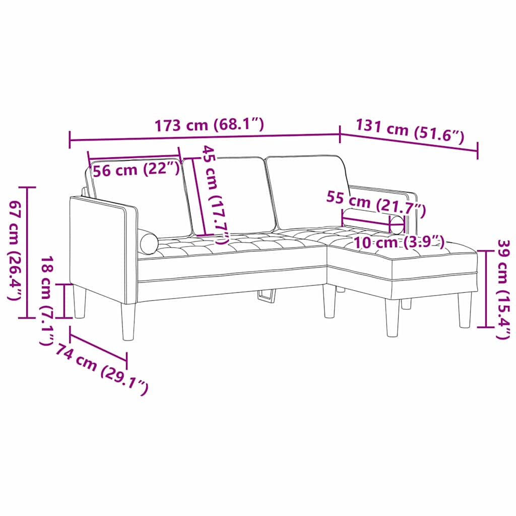 Sofa Set mit Kissen Dunkelgrün Polyester