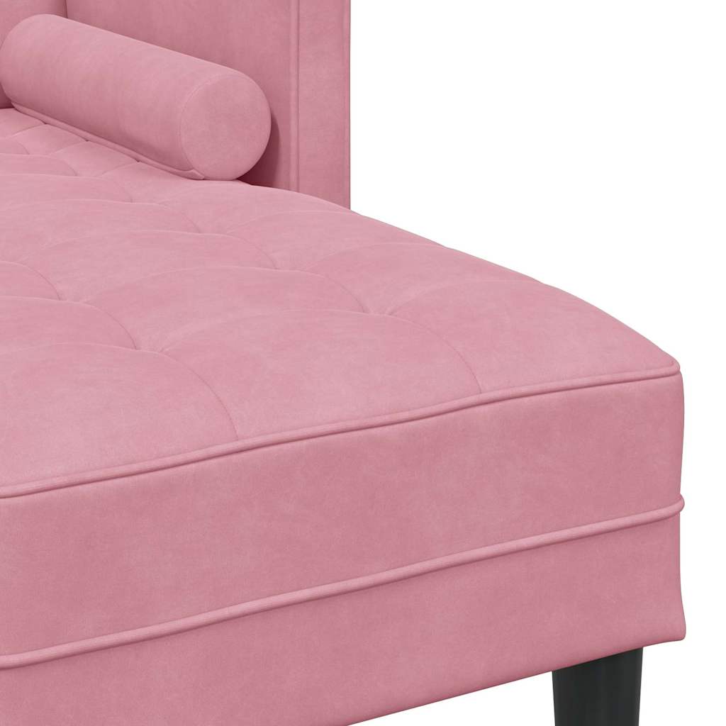 Sofa Set mit Kissen Rosa Polyester
