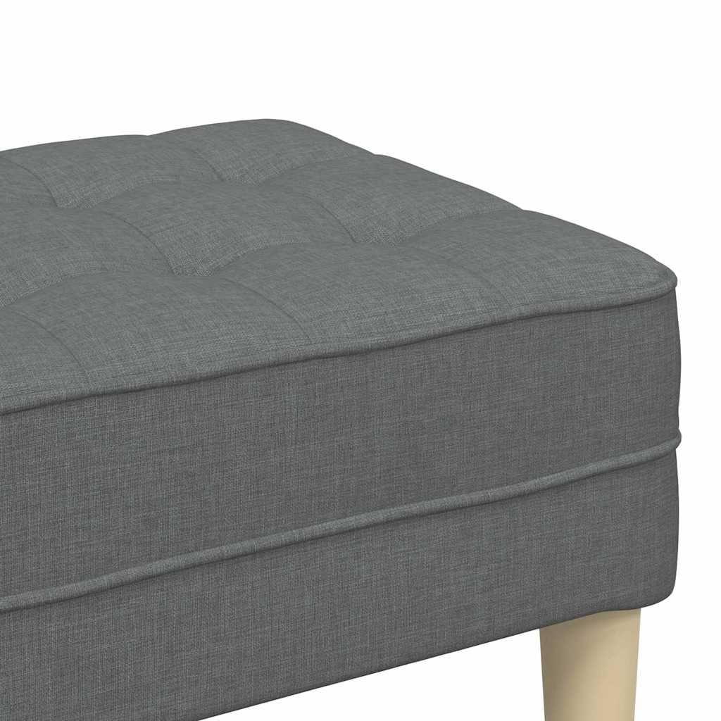 Bank mit Kissen Dunkelgrau 113 x 57 x 39 cm Stoff