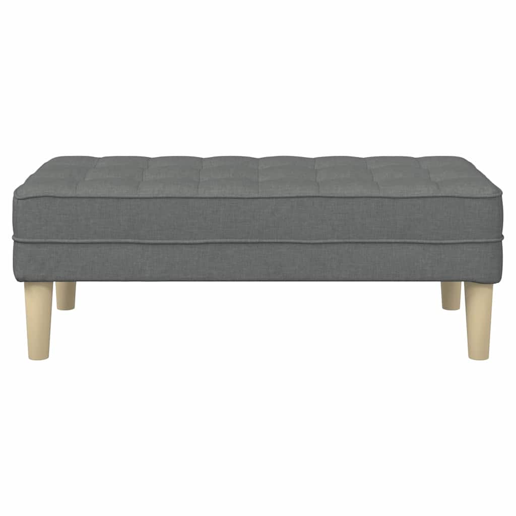 Bank mit Kissen Dunkelgrau 113 x 57 x 39 cm Stoff