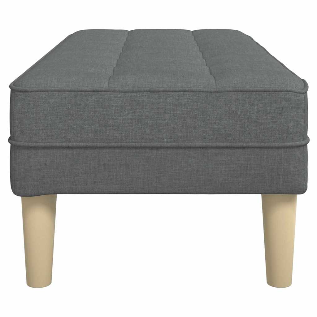 Bank mit Kissen Dunkelgrau 113 x 57 x 39 cm Stoff
