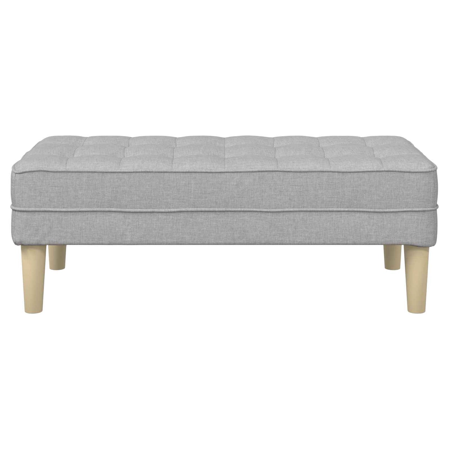 Bank mit Kissen Wolkengrau 113 x 57 x 39 cm Stoff