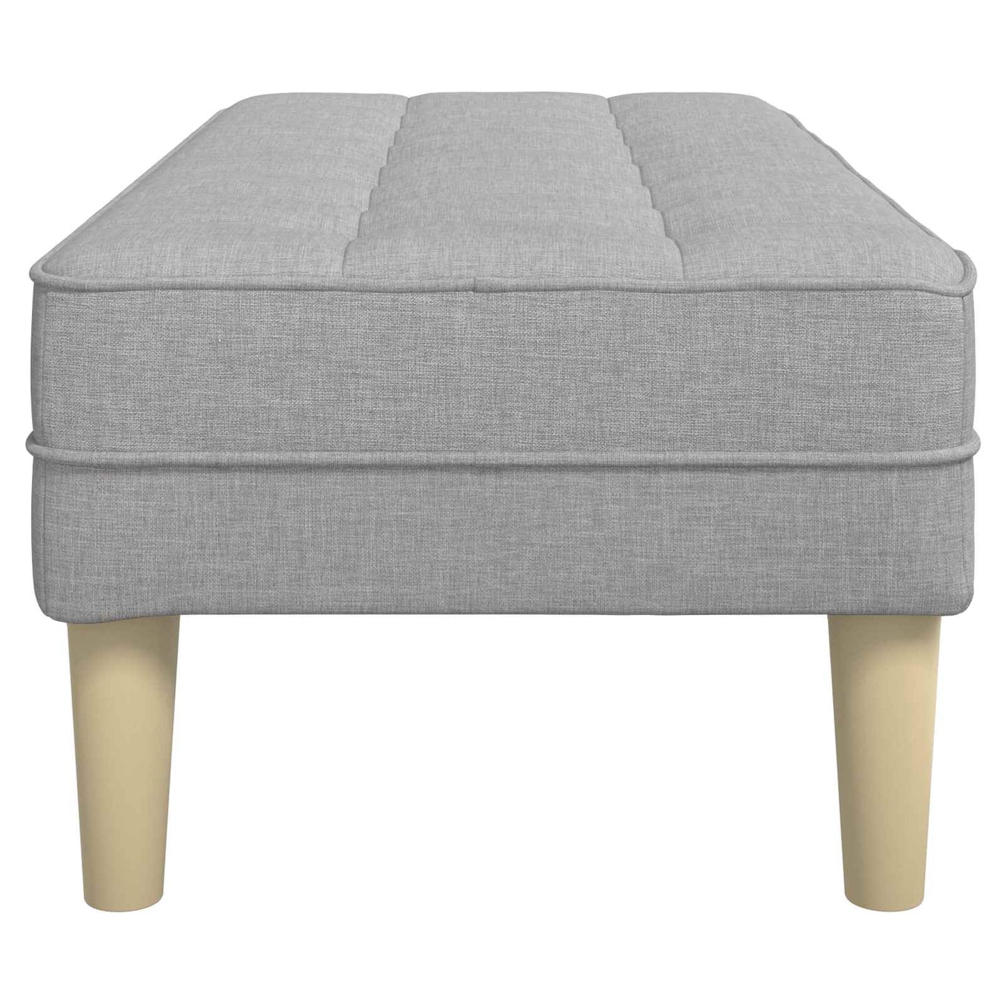 Bank mit Kissen Wolkengrau 113 x 57 x 39 cm Stoff