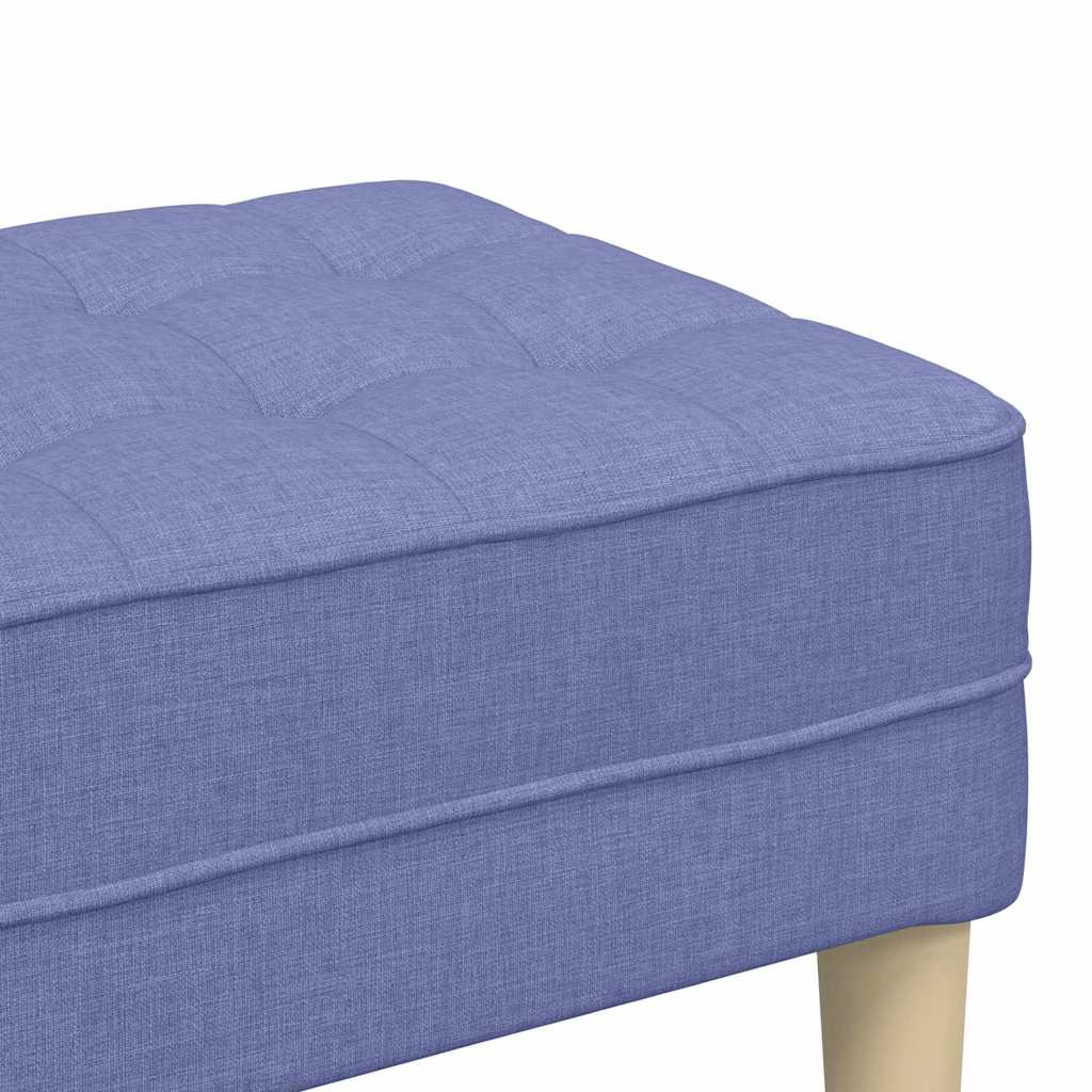 Bank mit Kissen Jeans blau 113 x 57 x 39 cm Stoff