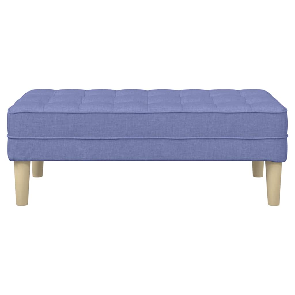 Bank mit Kissen Jeans blau 113 x 57 x 39 cm Stoff
