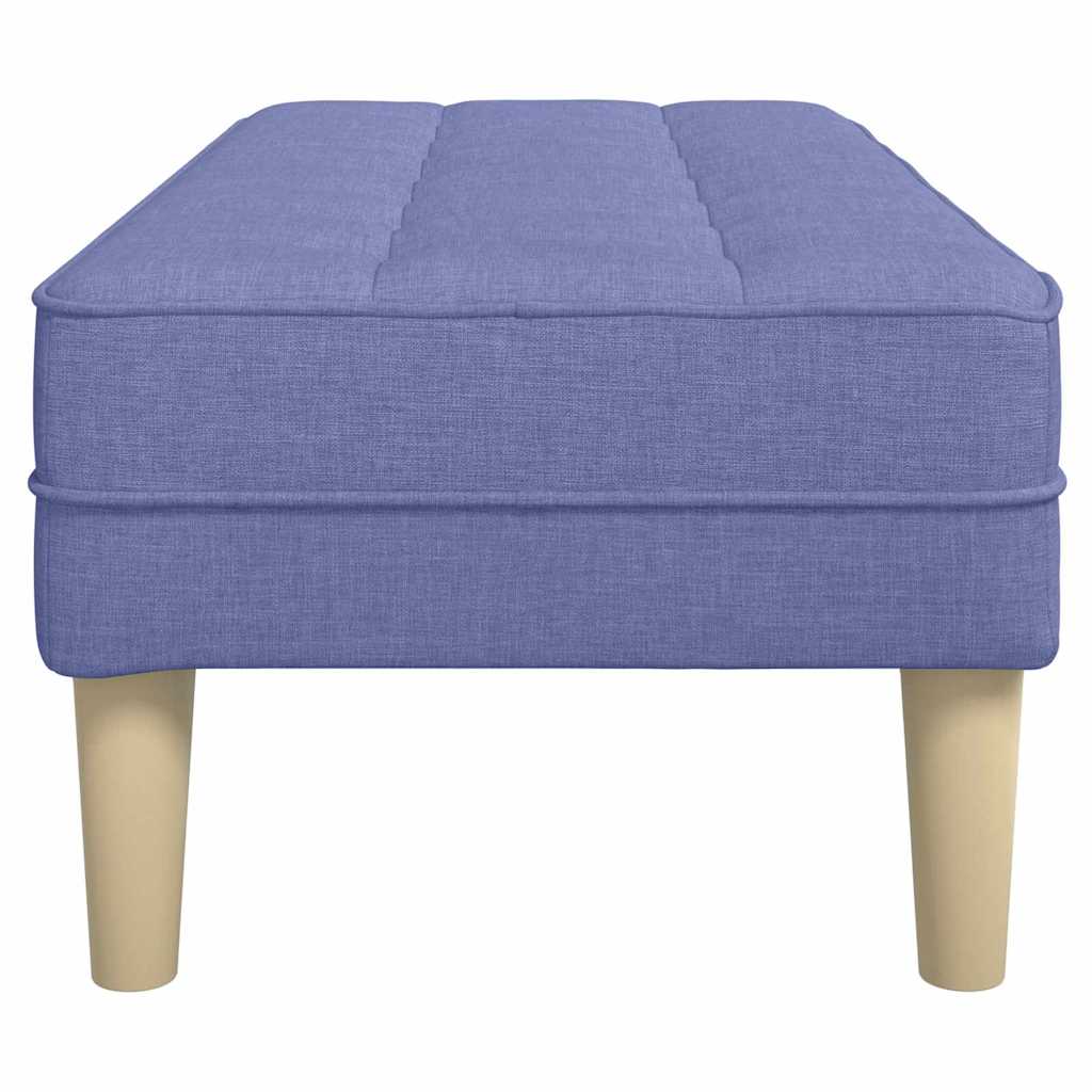 Bank mit Kissen Jeans blau 113 x 57 x 39 cm Stoff