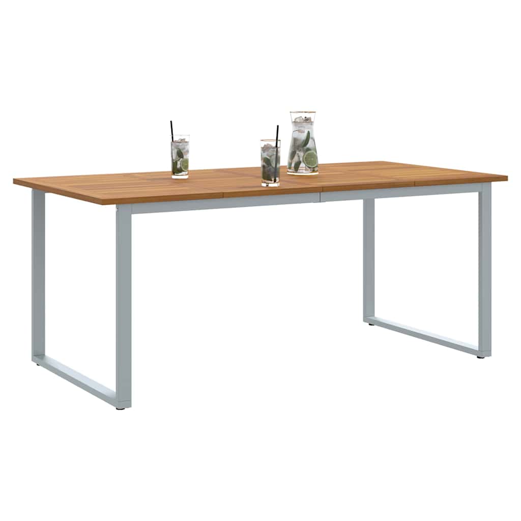 Garten-Eßtisch Grau 180 x 90 x 75 cm