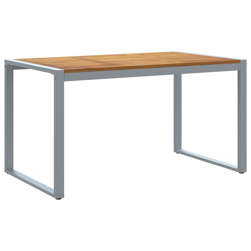 Garten-Eßtisch Grau 140 x 80 x 75 cm