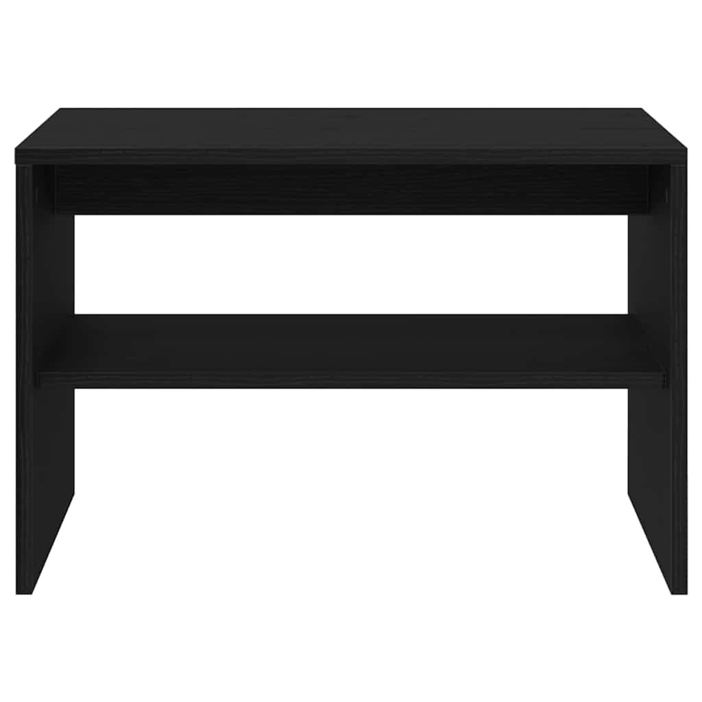 Meuble TV aspect chêne noir 60x40x40 cm matériau à base de bois