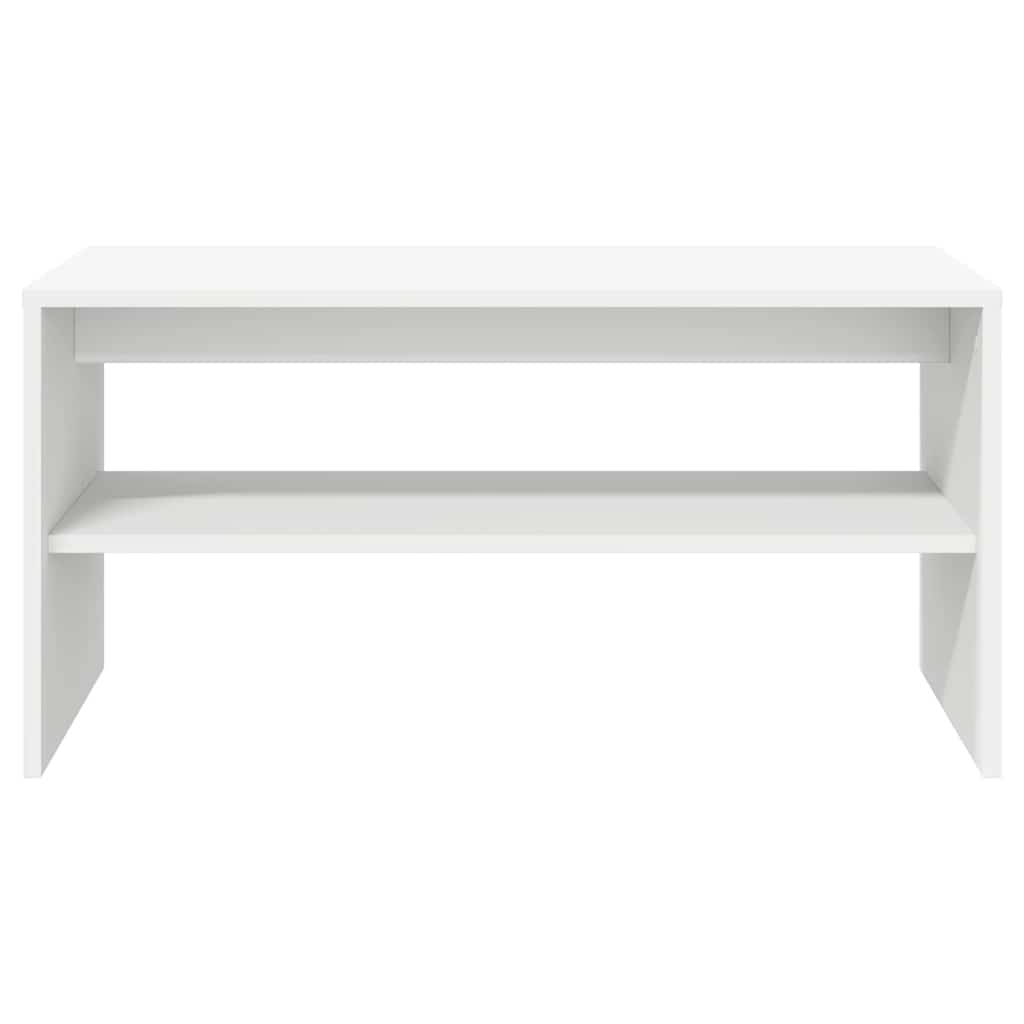 Meuble TV blanc 80x40x40cm en bois