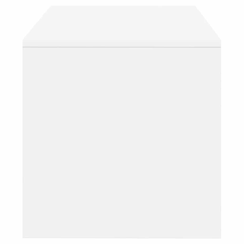 Meuble TV blanc 80x40x40cm en bois