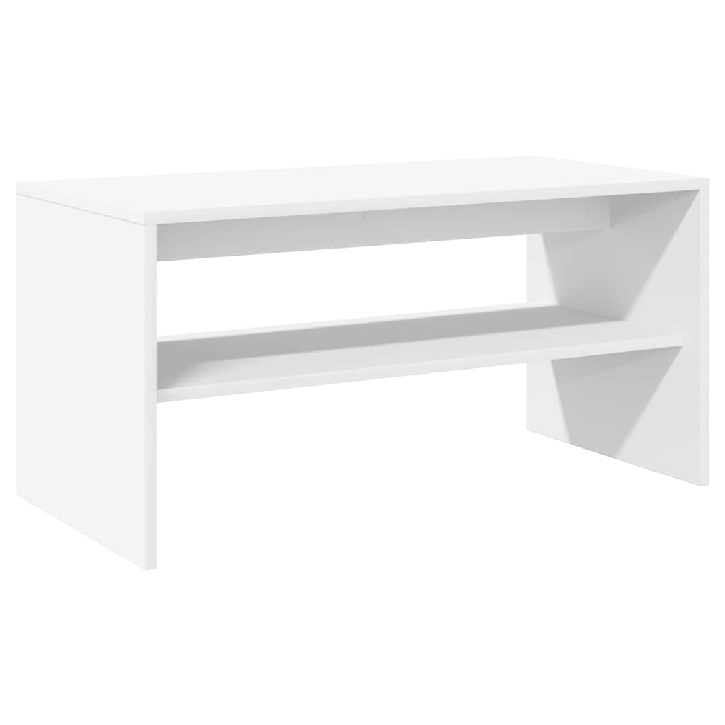 Meuble TV blanc 80x40x40cm en bois