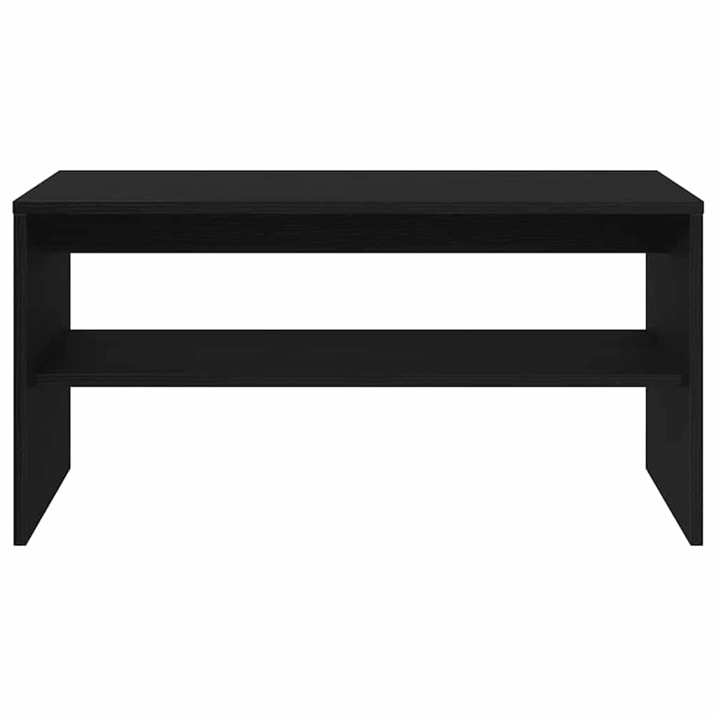 Meuble TV aspect chêne noir 80x40x40 cm matériau à base de bois
