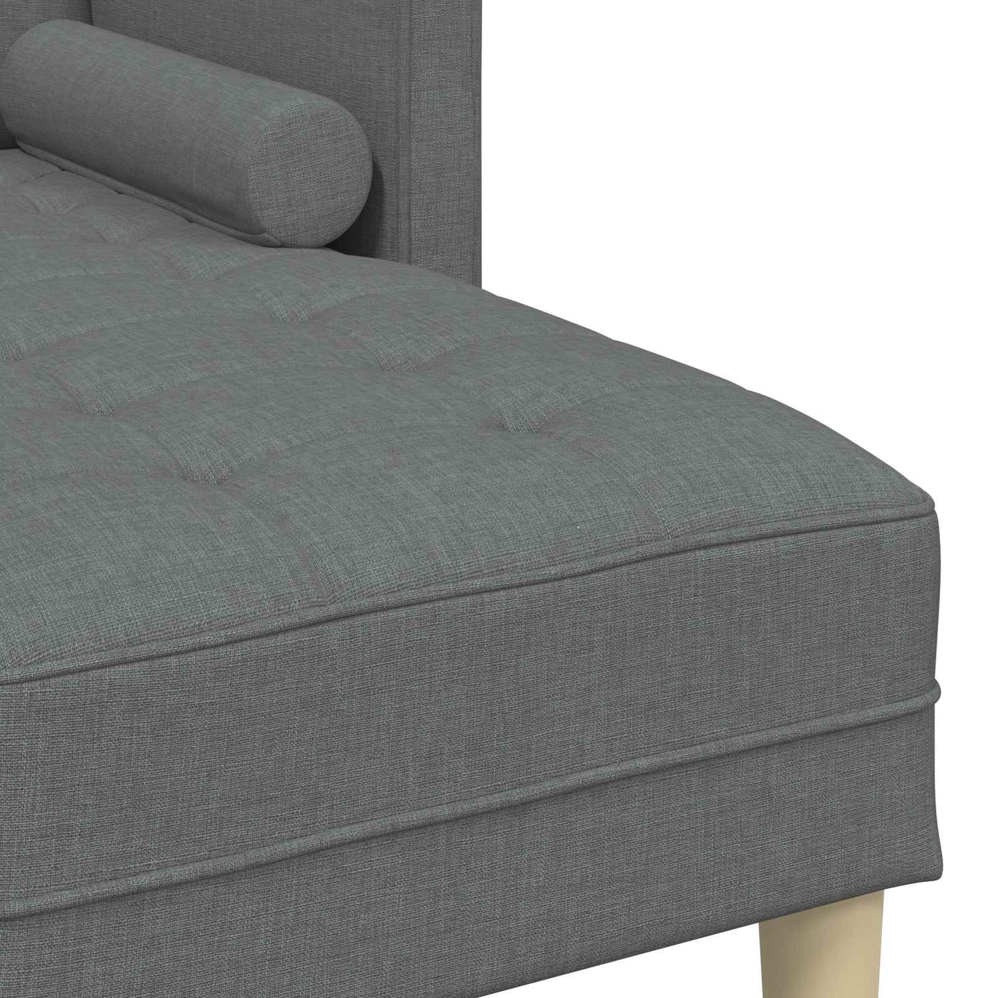 Sofa Set 2 stk. Dunkelgrau Polyester