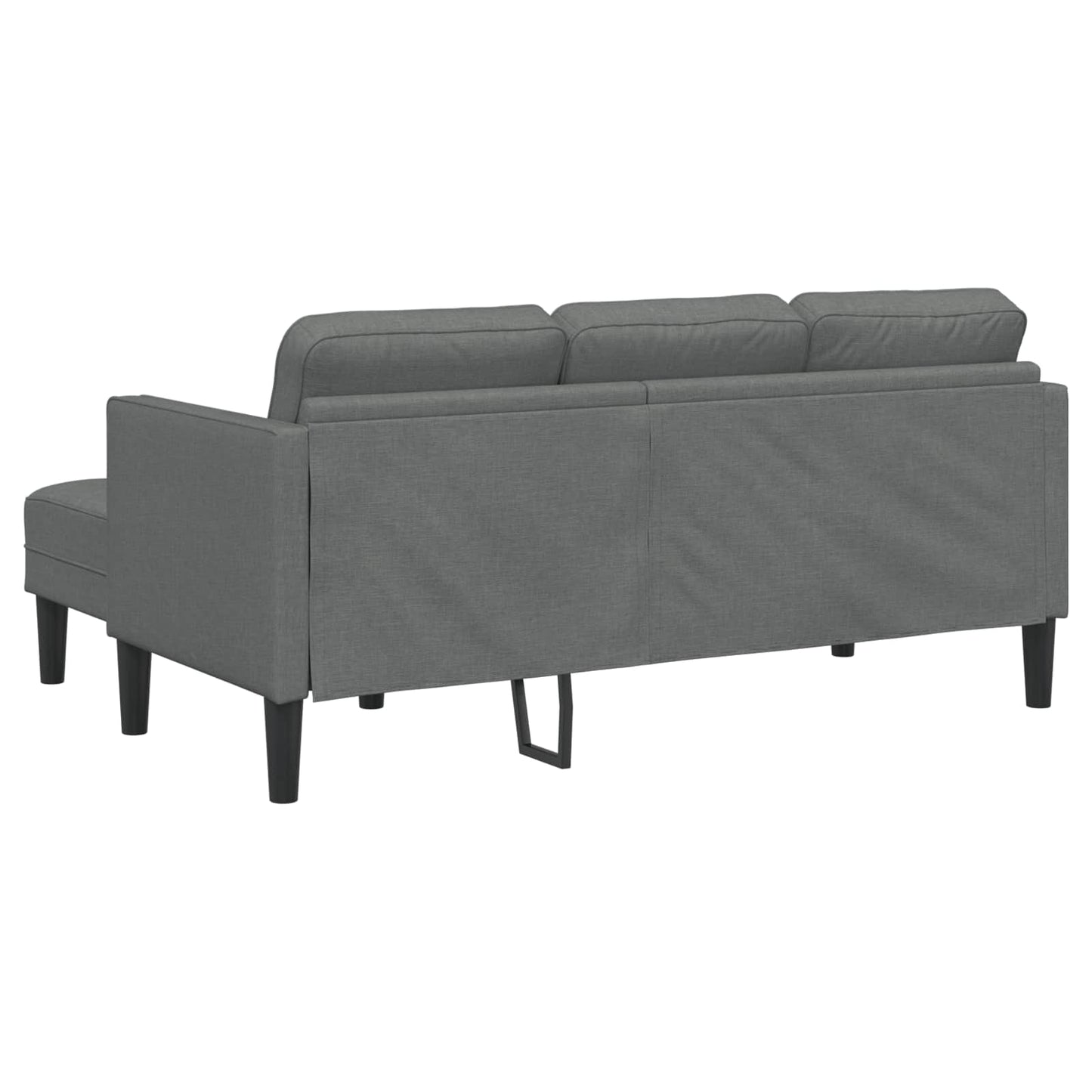 Sofa Set mit Kissen 2 pcs Dunkelgrau Polyester