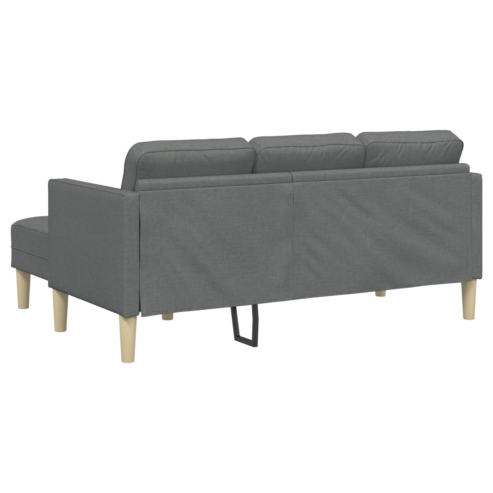 Sofa Set 2 stk. Dunkelgrau Polyester