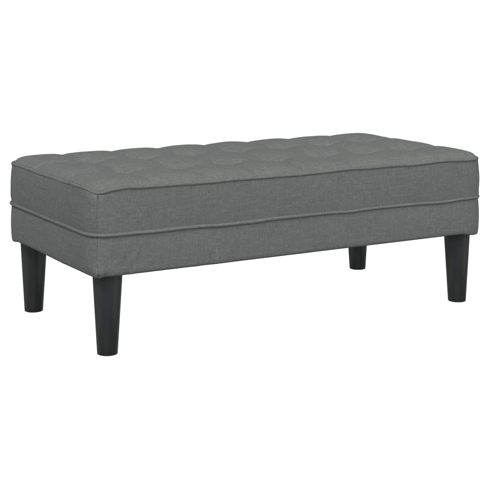 Sofa Set mit Kissen 2 pcs Dunkelgrau Polyester