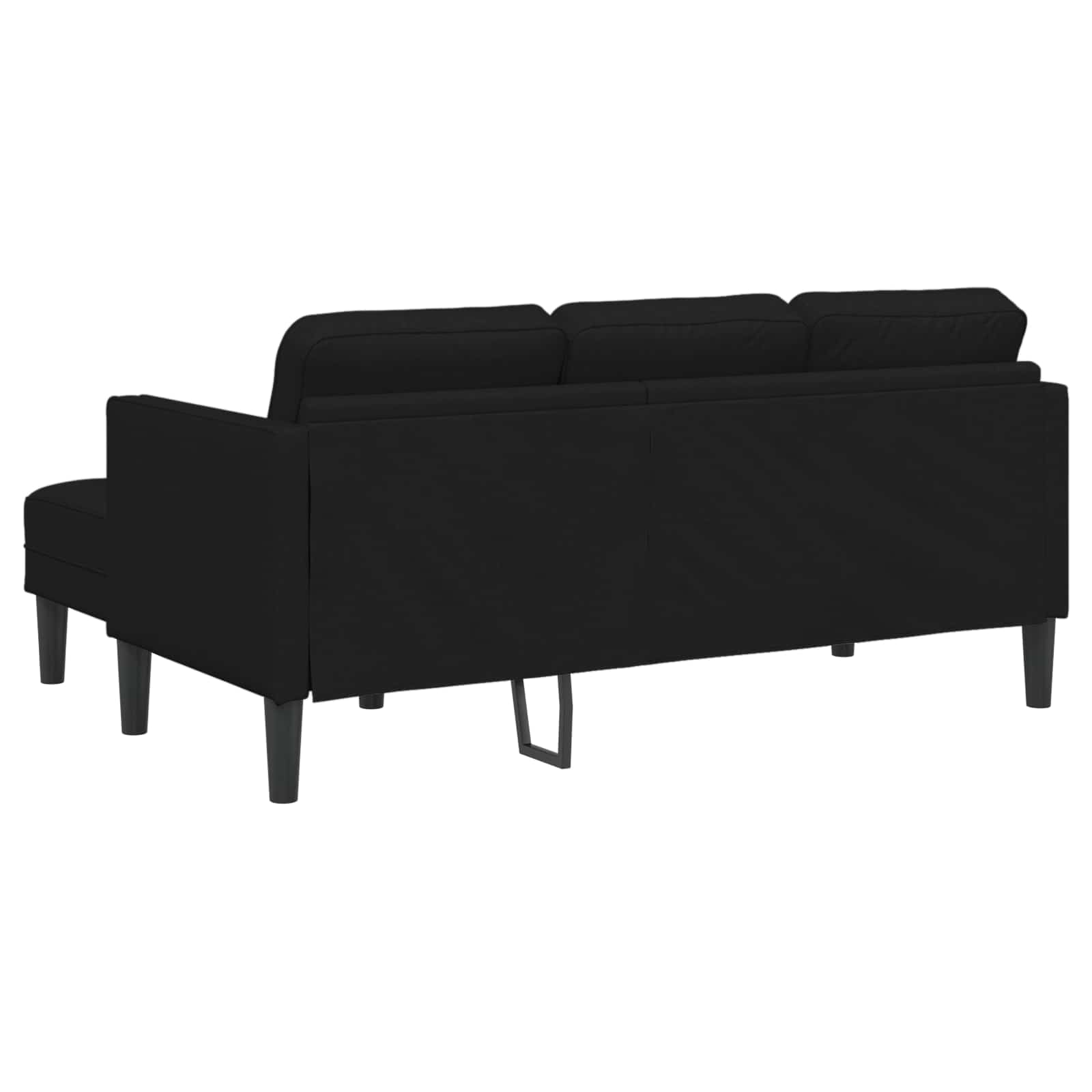 Sofa Set 2 Stk. Schwarz Polyester