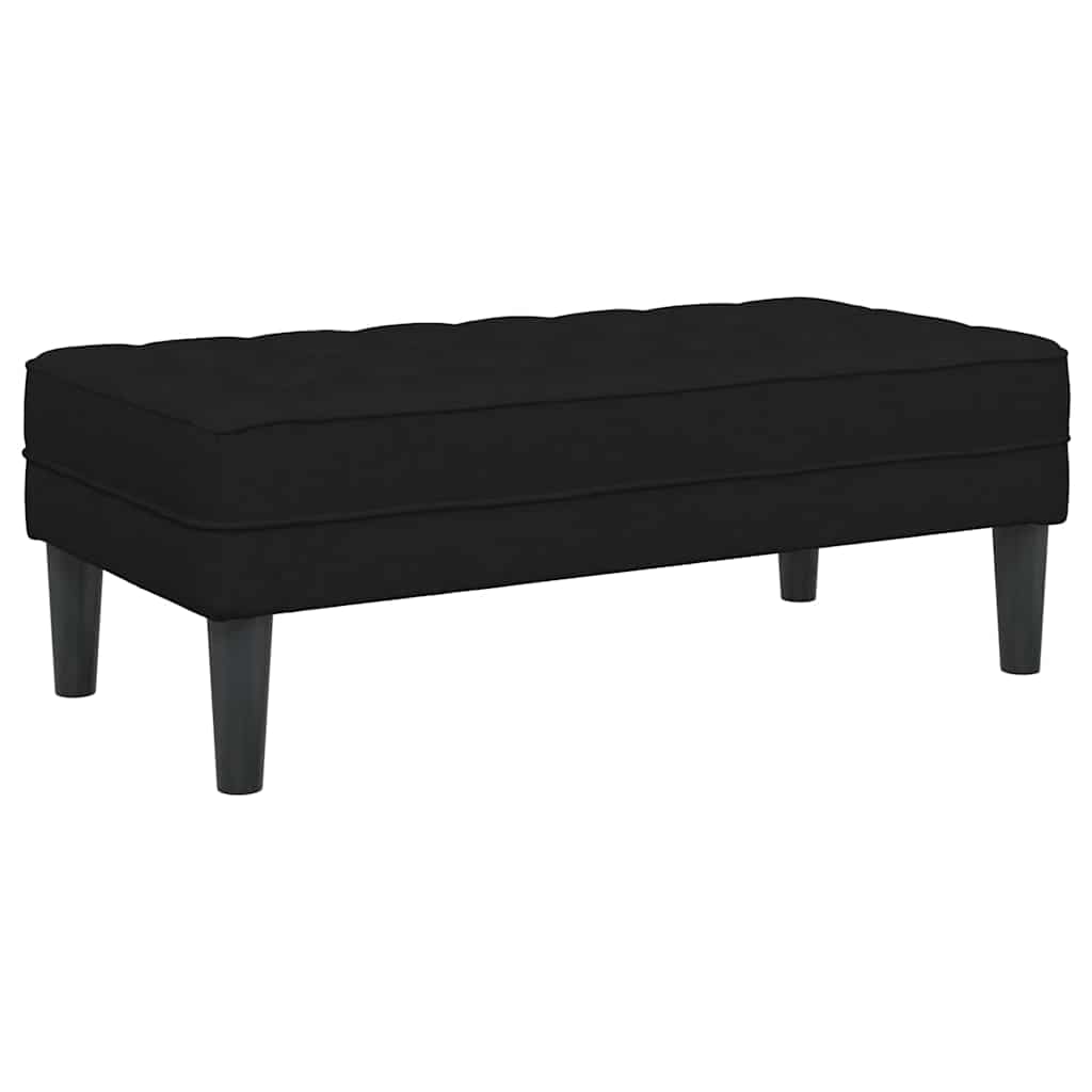 Sofa Set 2 pcs Schwarz 173 x 131 x 67 cm Stoff