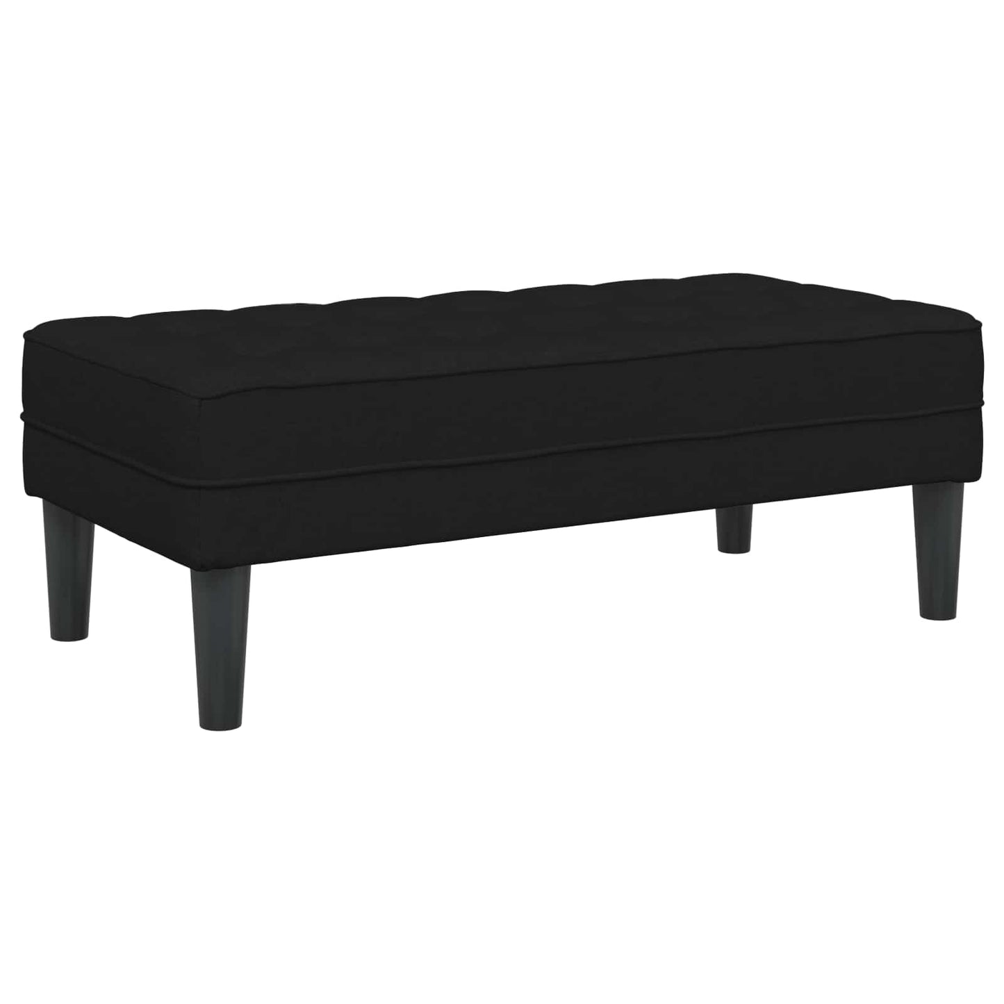 Sofa Set 2 Stk. Schwarz Polyester