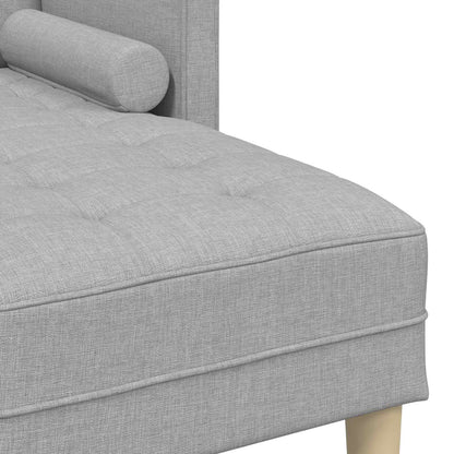 Sofa Set 2 stk. Wolkengrau Polyester