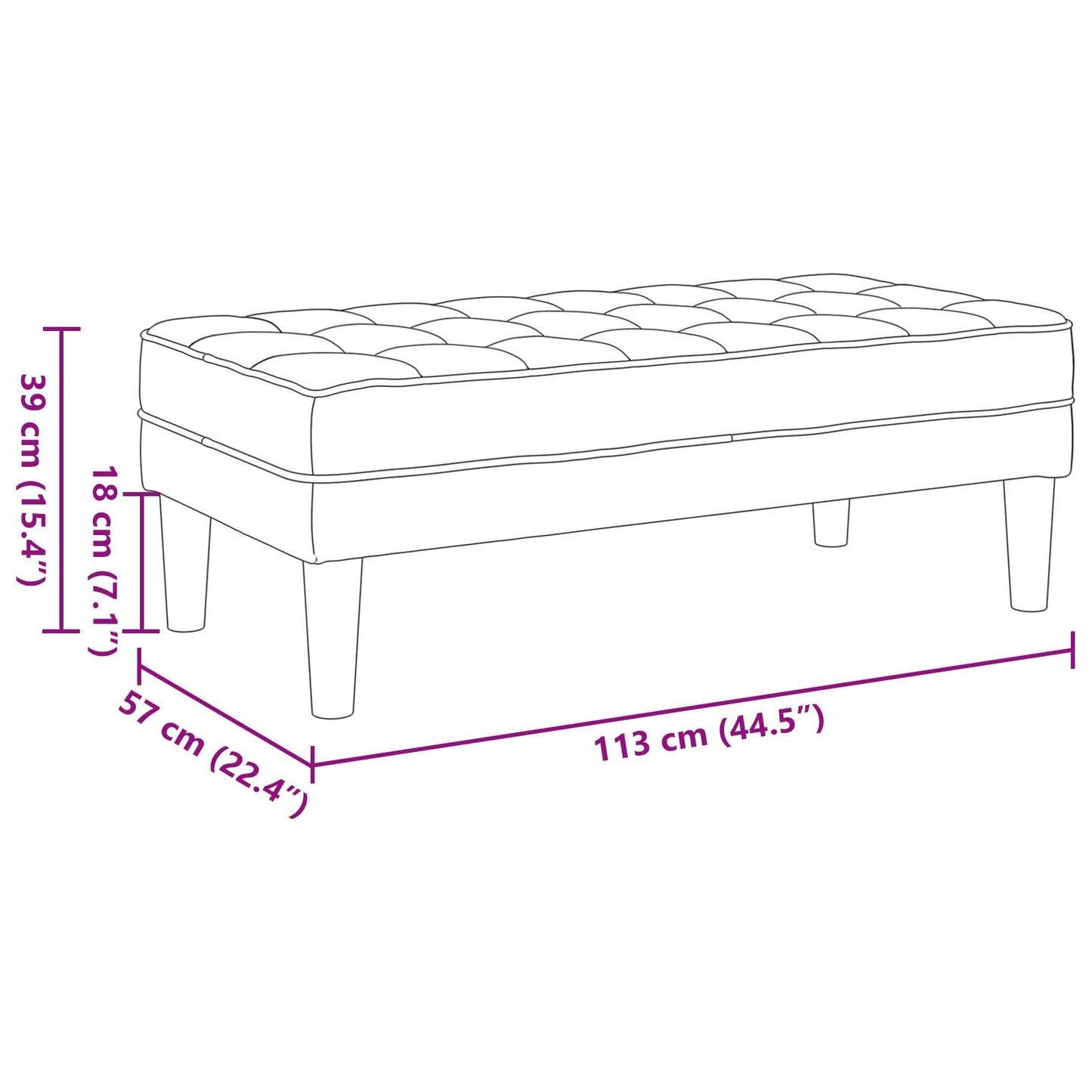 Sofa Set 2 stk. Wolkengrau Polyester