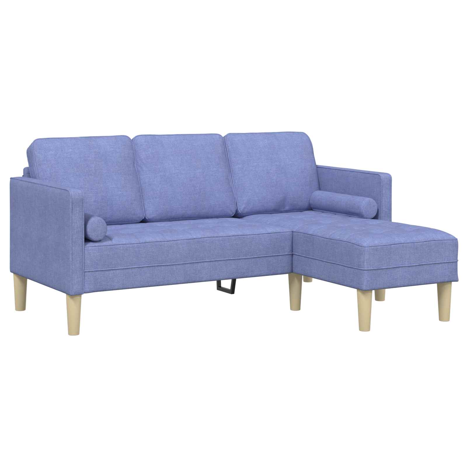 Sofa Set 2 stk. Jeans blau Polyester