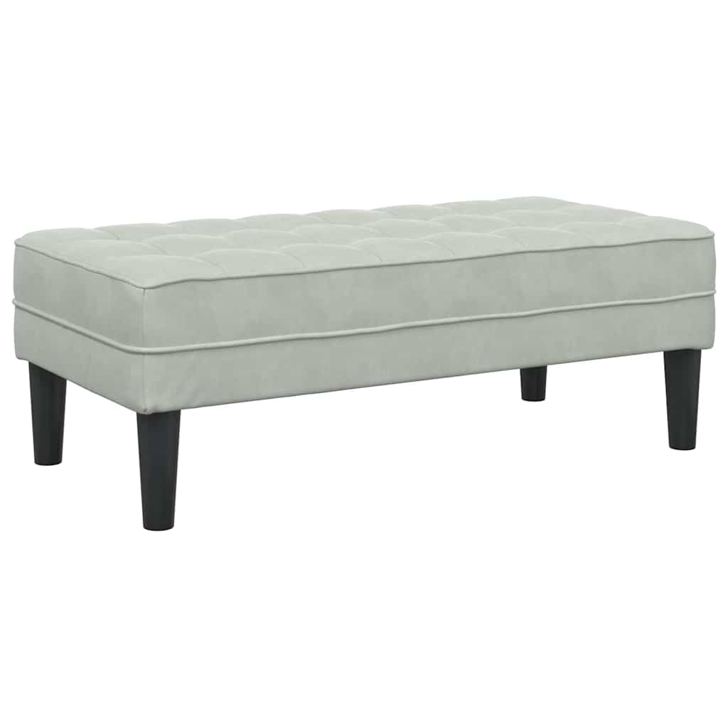 Sofa Set mit Kissen 2 pcs Hellgrau Polyester