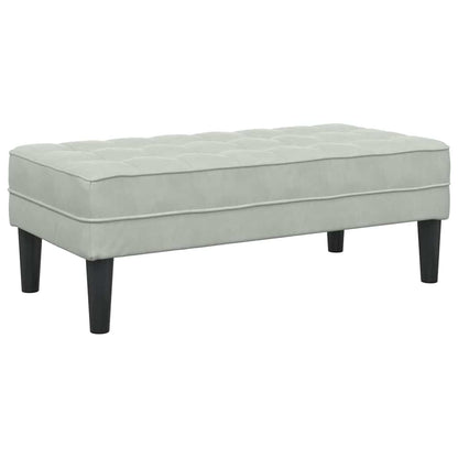 Sofa Set 2 stk. Hellgrau Polyester