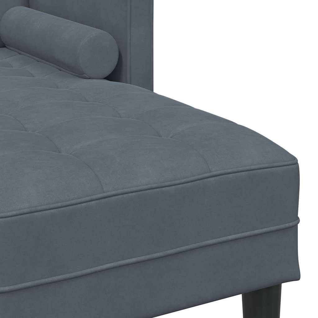 Sofa Set 2 stk. Dunkelgrau Polyester