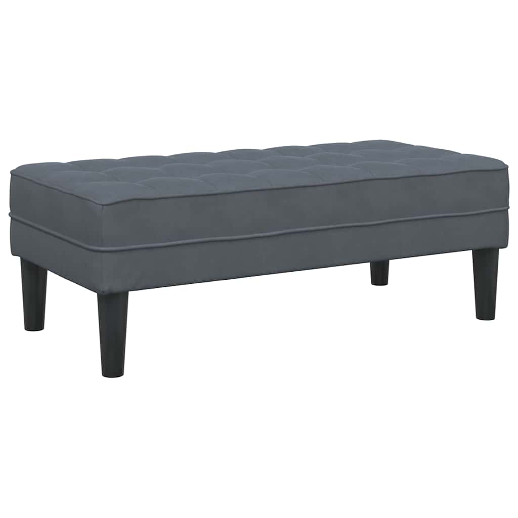 Sofa Set 2 stk. Dunkelgrau Polyester