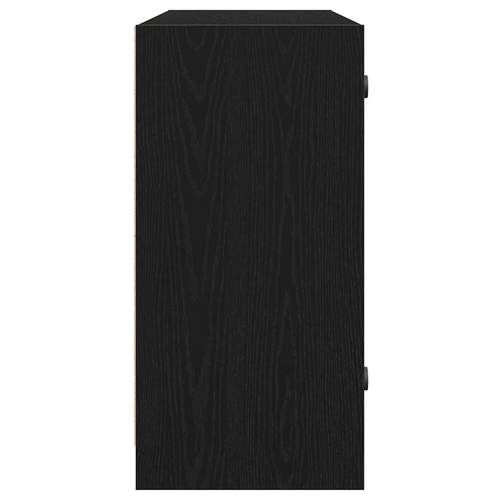Sideboard Schwarz Eichen-Optik 100 x 37 x 75,5 cm