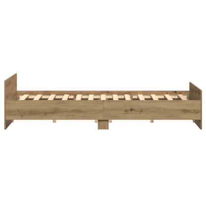 Bettrahmen Artisan-Eiche 203 x 203 x 50 cm Holzwerkstoff
