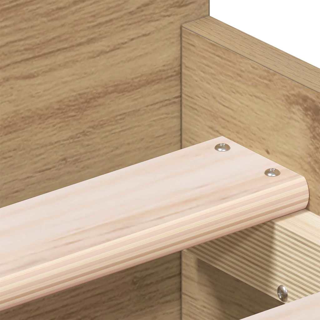 Bettgestell Artisan-Eiche 75 x 190 cm Holzwerkstoff