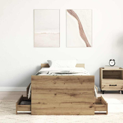 Bettrahmen Artisan-Eiche 193 x 78 x 50 cm Holzwerkstoff