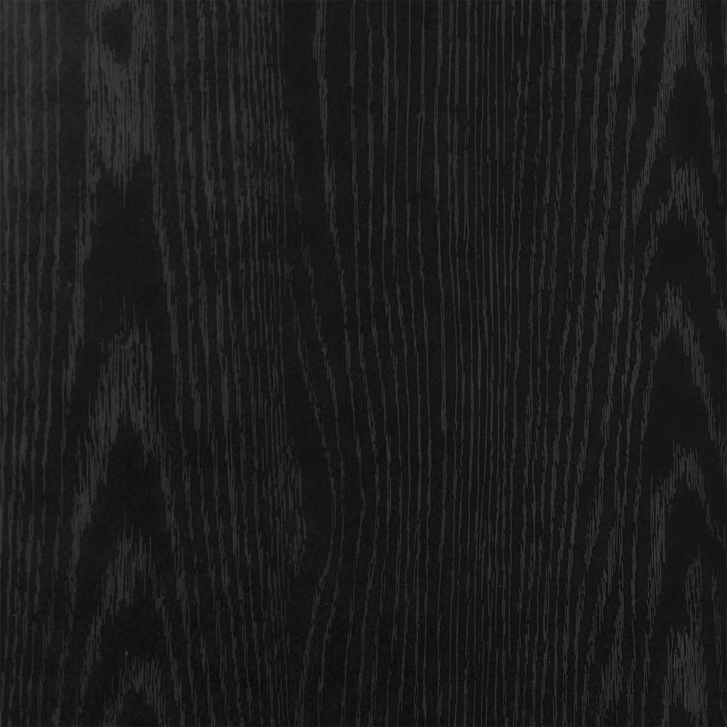 Bettgestell ohne Matratze Schwarz Eichen-Optik 140x200 cm