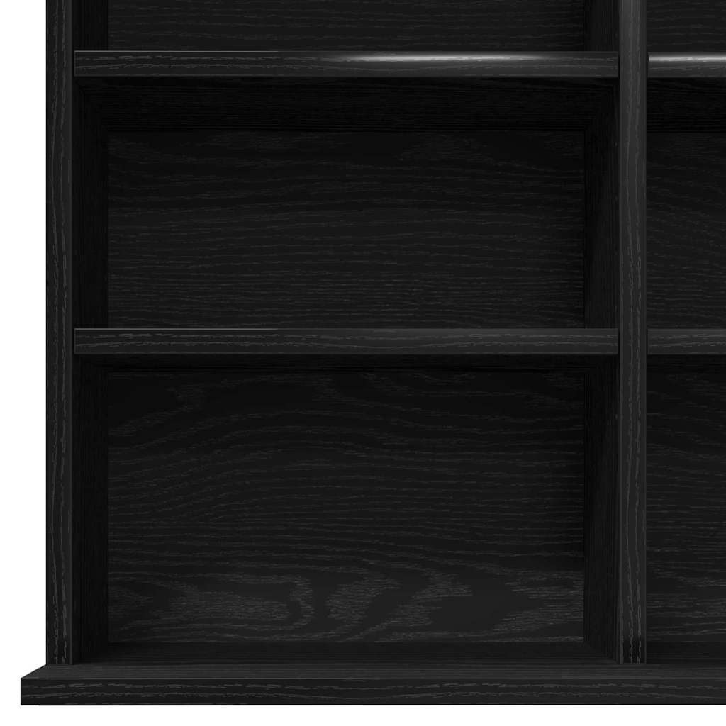 CD Regal Schwarz Eichen-Optik 101 x 23 x 177,5 cm Holzwerkstoff
