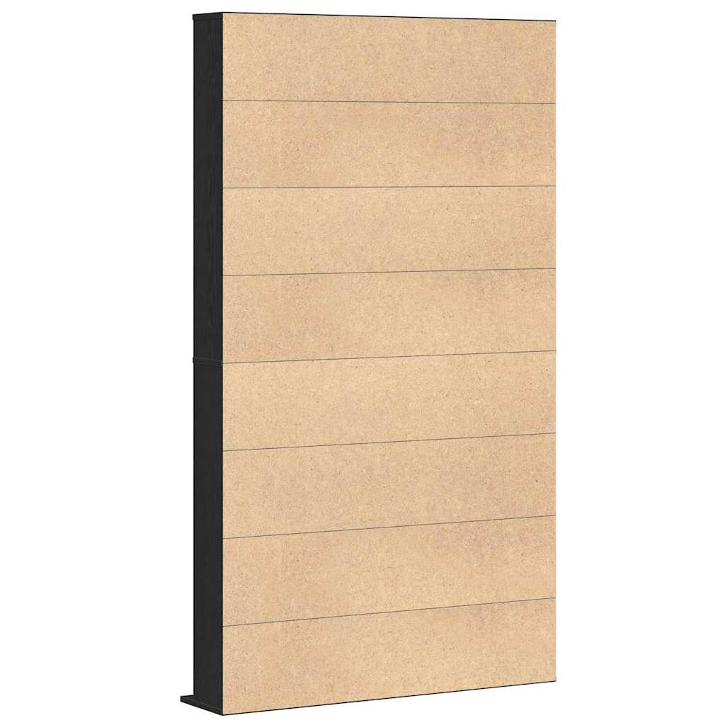 CD Regal Schwarz Eichen-Optik 101 x 23 x 177,5 cm Holzwerkstoff