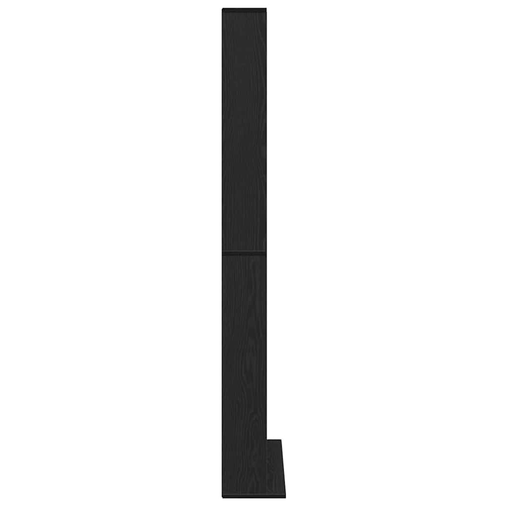 CD Regal Schwarz Eichen-Optik 101 x 23 x 177,5 cm Holzwerkstoff