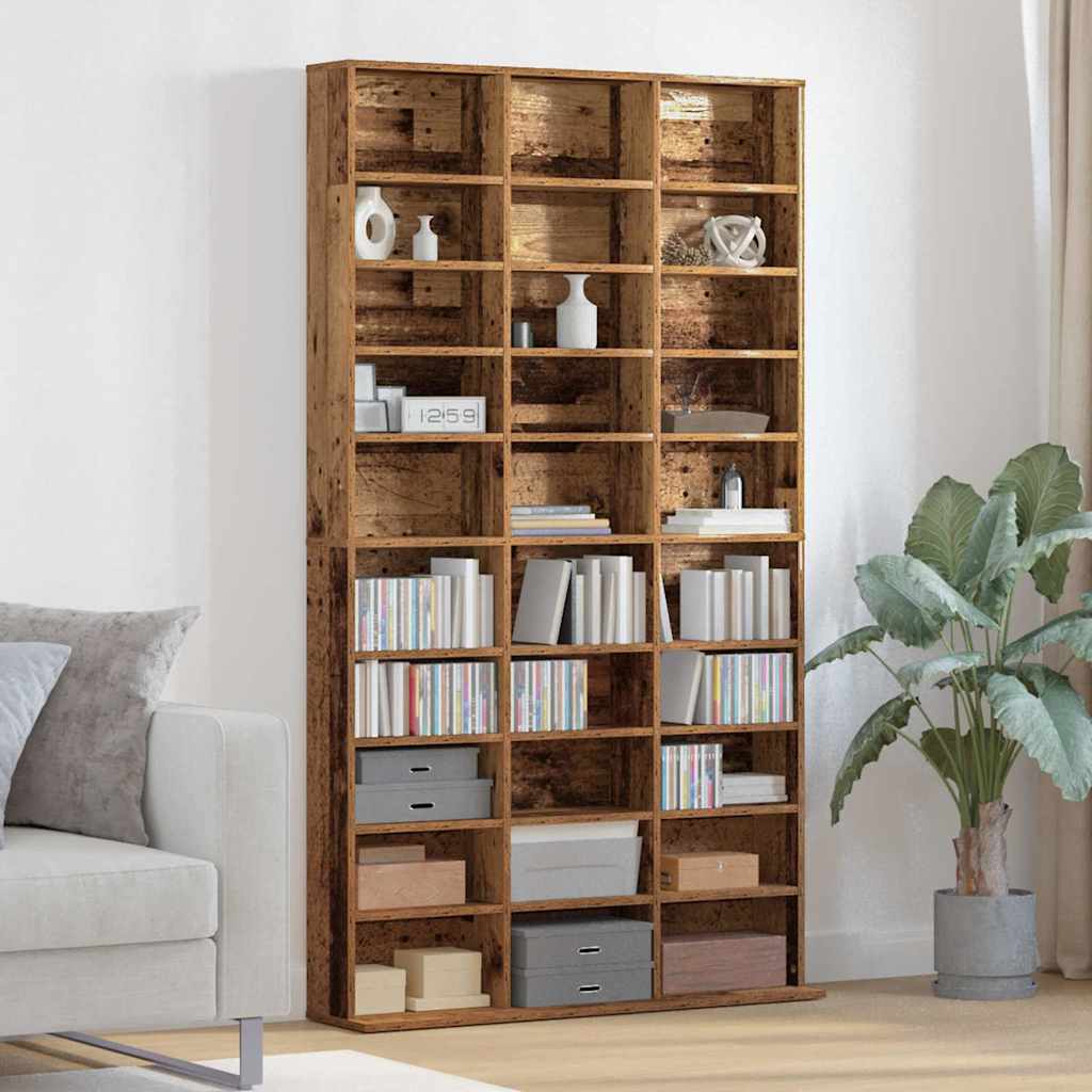 CD Regal Altholz 101 x 23 x 177,5 cm Holzwerkstoff