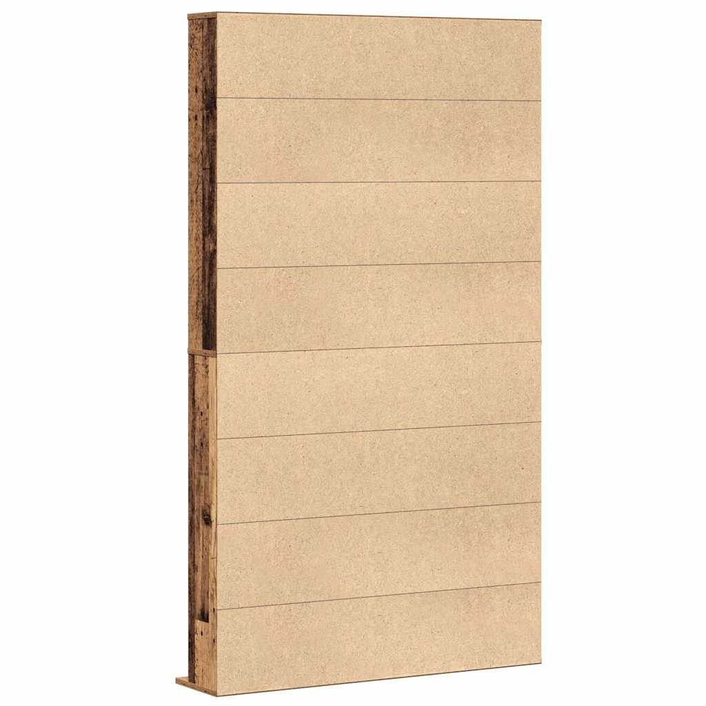 CD-Schrank mit Regal Altholz 101 x 23 x 177,5 cm Holzwerkstoff