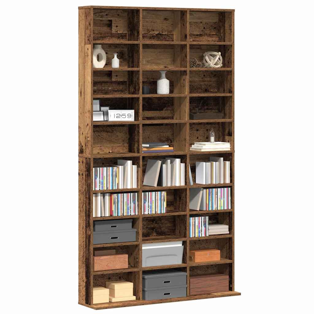 CD Regal Altholz 101 x 23 x 177,5 cm Holzwerkstoff