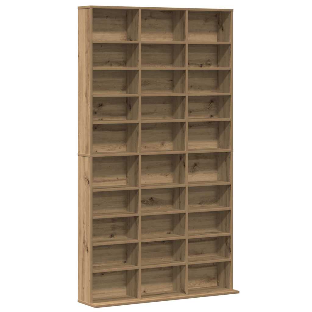 CD Regal Artisan-Eiche 101 x 23 x 177,5 cm Holzwerkstoff