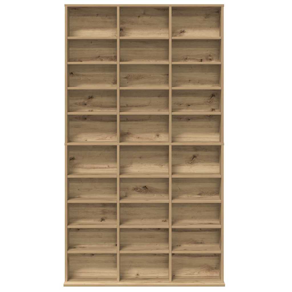CD Regal Artisan-Eiche 101 x 23 x 177,5 cm Holzwerkstoff