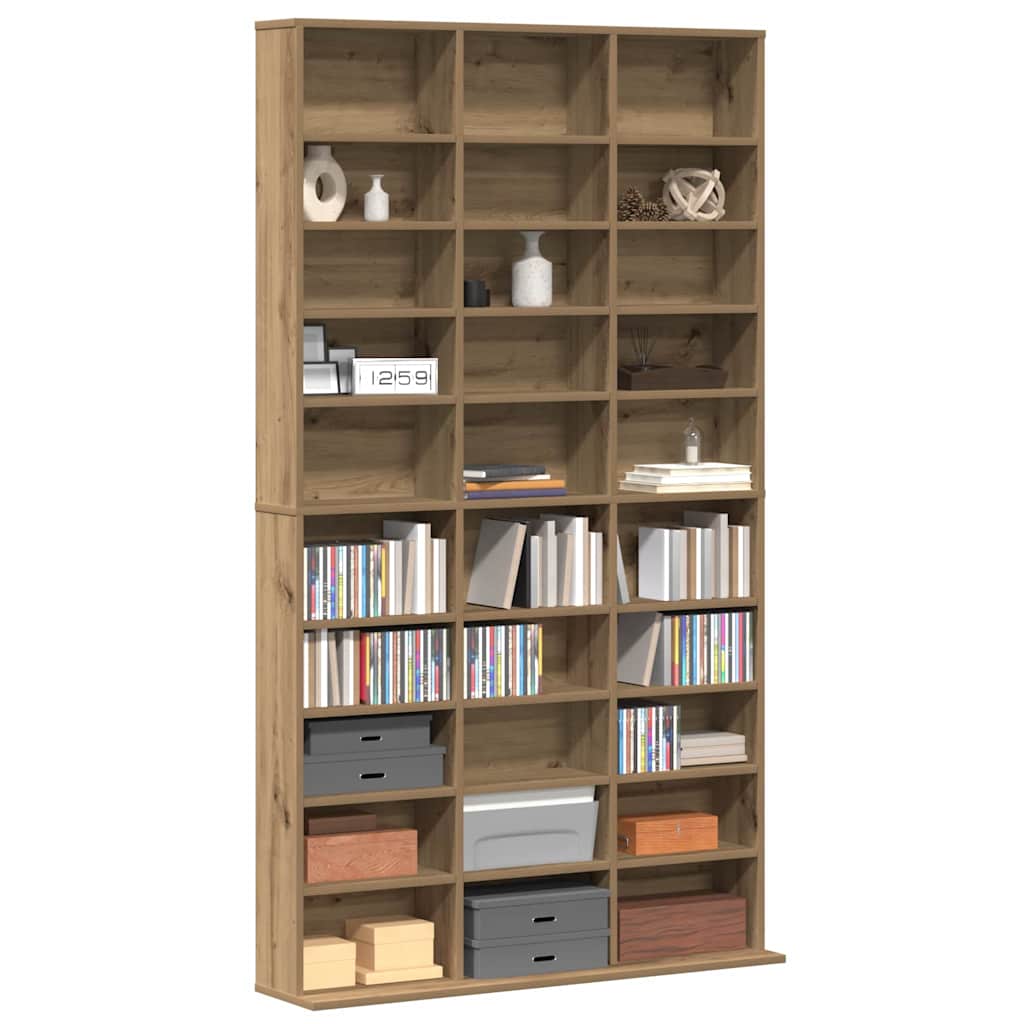 CD Regal Artisan-Eiche 101 x 23 x 177,5 cm Holzwerkstoff