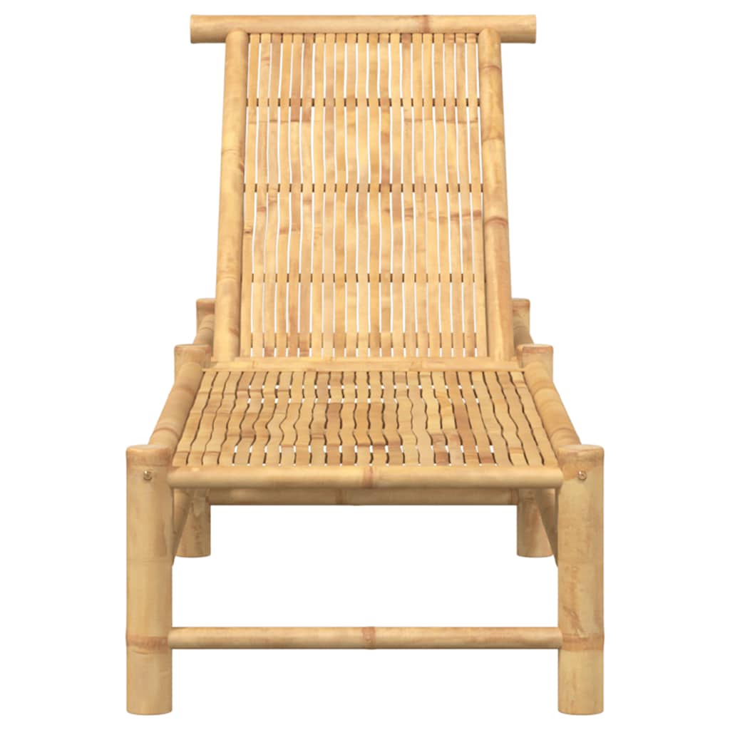 Sun lounger 55x199x30 cm bamboo